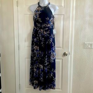 Eliza J Navy Floral dress Sz 6 Nordstrom